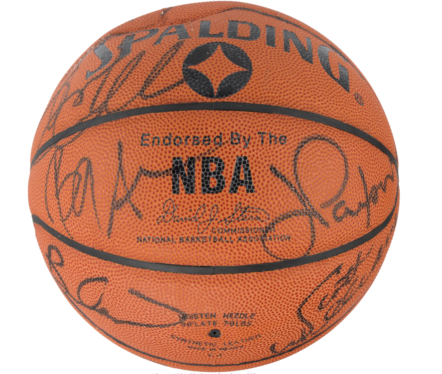 1991-92 Chicago Bulls Team Signed Basketbal Michael Jordan Signed PSA DNA LOA