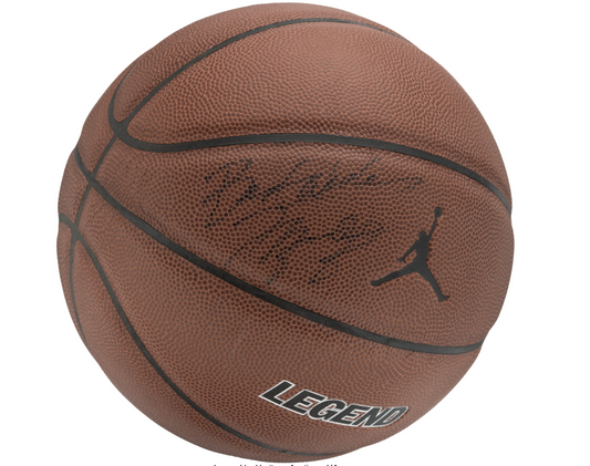 Michael Jordan Signed Basketball Inscribed "Best Wishes" Beckett LOA