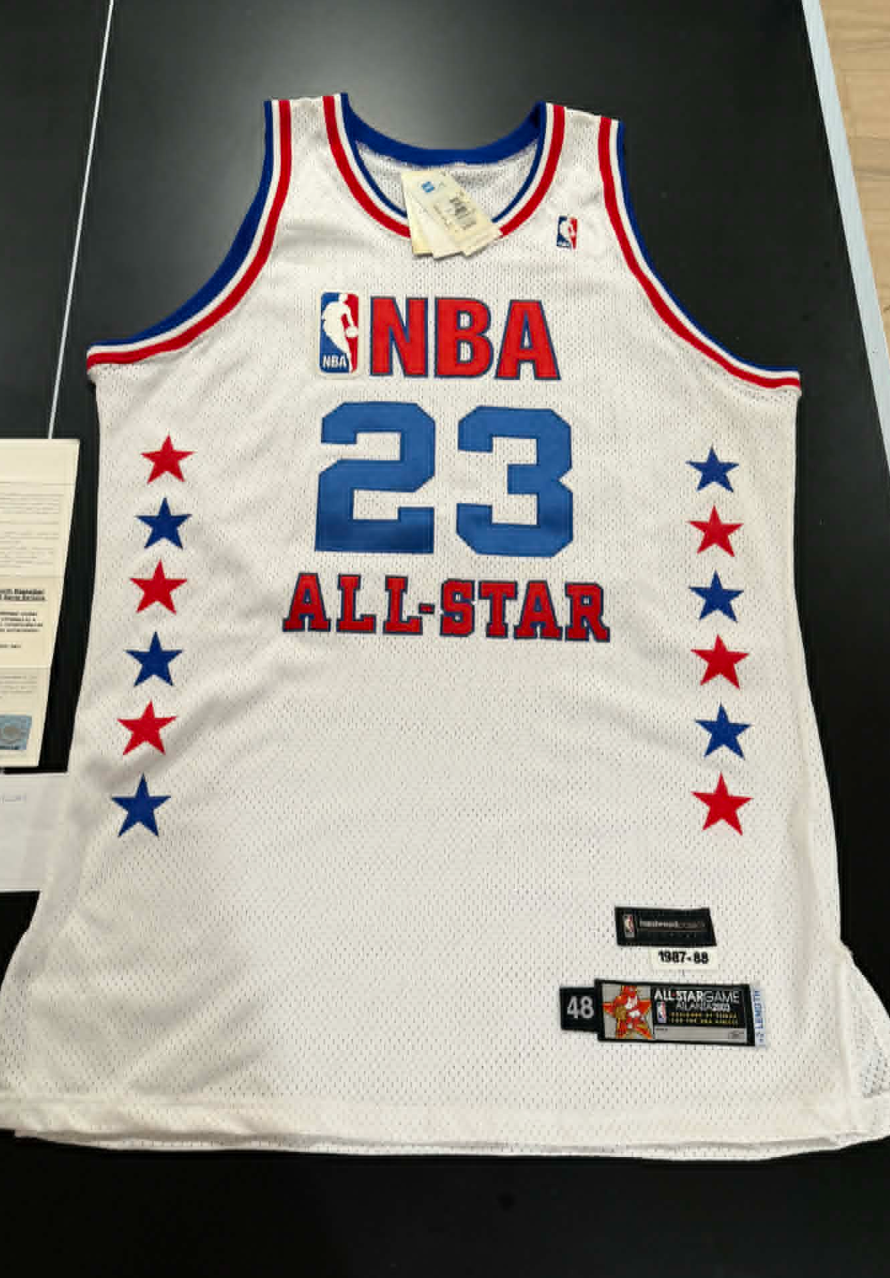 Michael Jordan Signed Authentic Wizard Jersey UDA with Card
