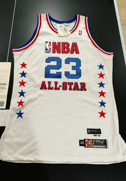 Michael Jordan Signed Authentic Wizard Jersey UDA with Card