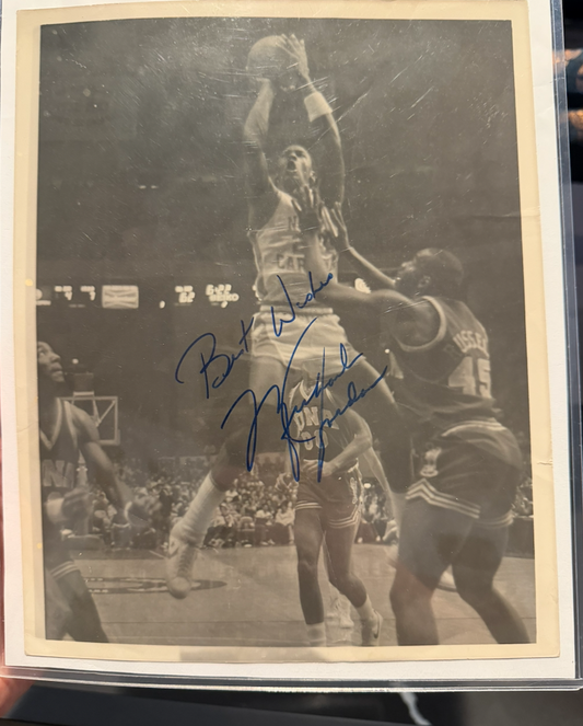 Michael Jordan Signed 8x10 Photo Inscribed "best Wishes" Incredibly signature, vintage