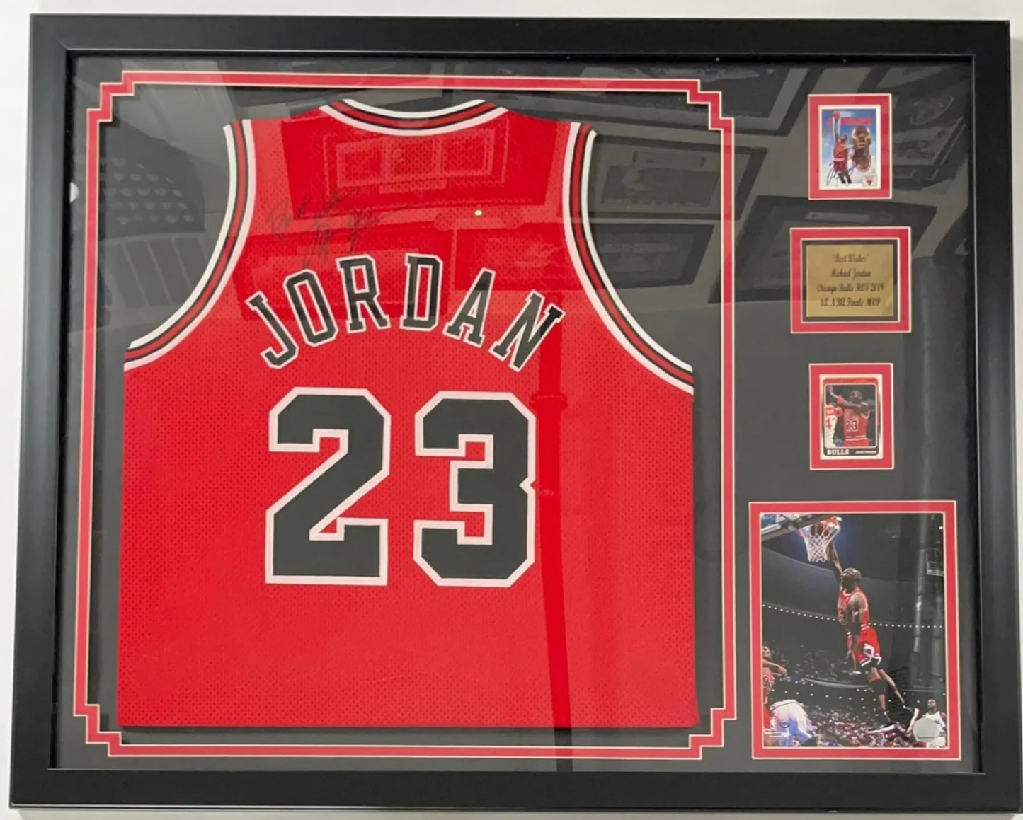 Michael Jordan Signed Red Bulls #23 Jersey Inscribed "Best Wishes"  JSA LOA