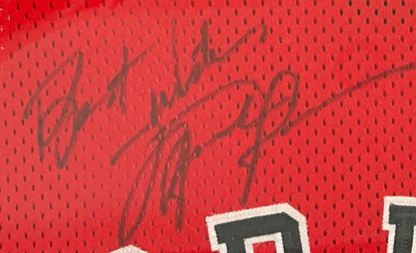 Michael Jordan Signed Red Bulls #23 Jersey Inscribed "Best Wishes"  JSA LOA