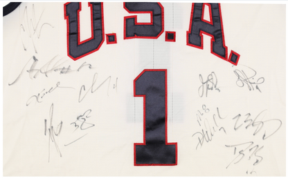 2008 USA Olympic Basketball Trials Team-Signed Jersey (12 Signatures) - Featuring Kobe Bryant, LeBron James, Carmelo Anthony - JSA LOA