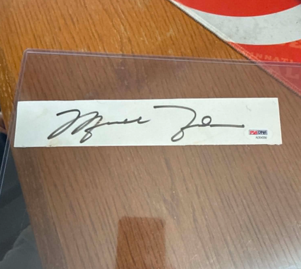 Michael Jordan Signed Cut PSA DNA LOA