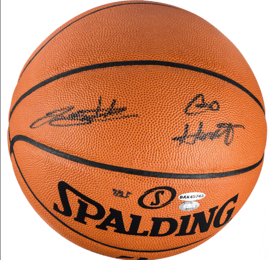 LeBron James Signed & "Go Heat" Inscribed LE (/25) NBA Official Leather David Stern Basketball (Upper Deck/UDA)