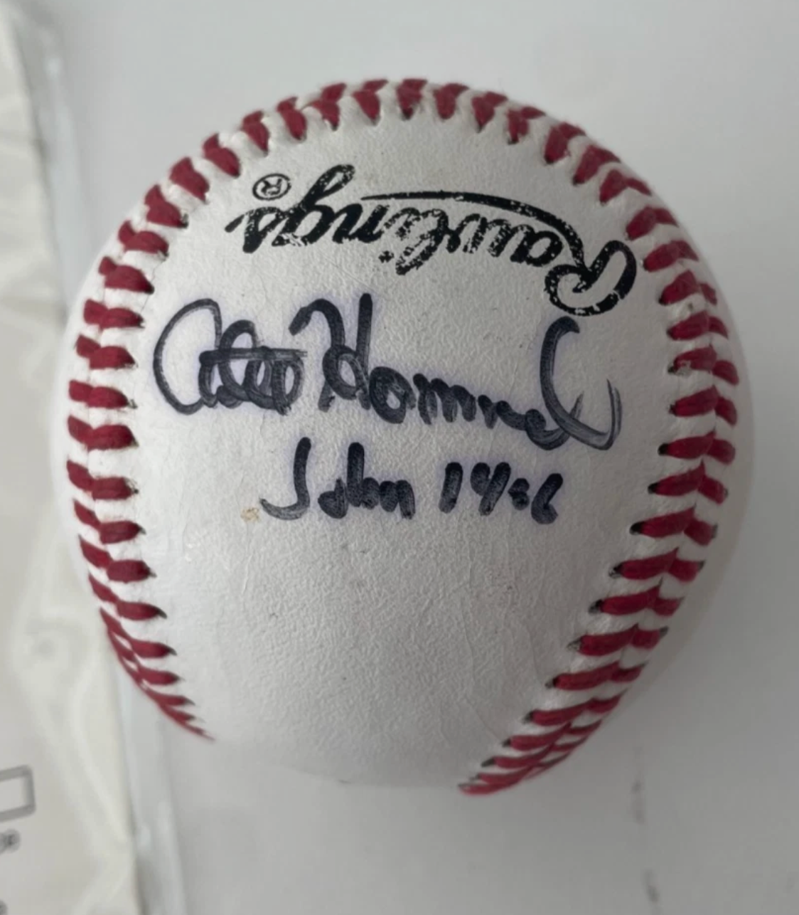 Michael Jordan HOF Autograph Auto Baseball JSA LOA Terry Francona and Atlee Hammaker