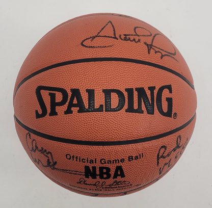 1992-93 Chicago Bulls 3-Peat NBA Champions Team Signed Spalding Basketball w/ Michael Jordan Beckett LOA