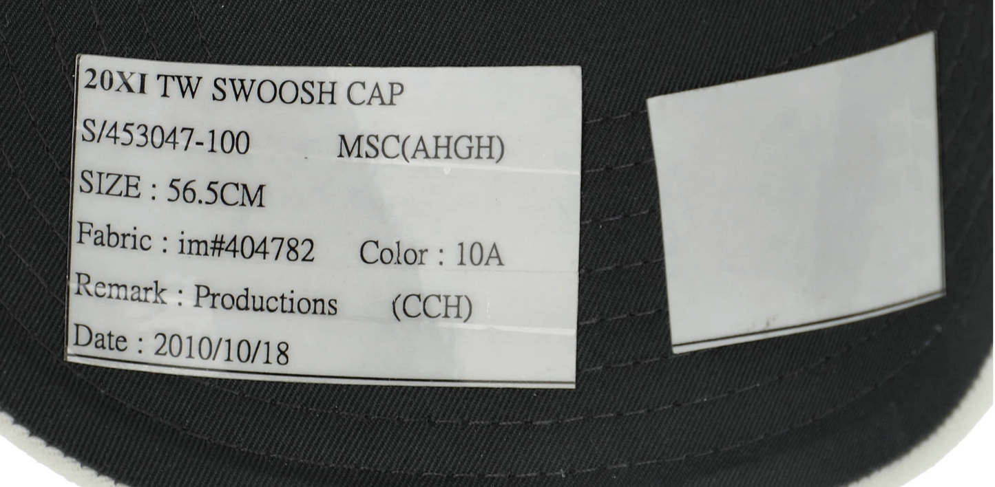 Tiger Woods Signed, Inscribed Pre-Production NikeBall TW 20IX Golf Cap - Beckett LOA