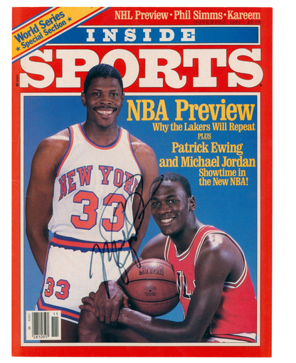 Michael Jordan Autographed 1985 Inside Sports Magazine Cover (PSA)