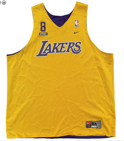 2000s Kobe Bryant LA Lakers Player-Worn Reversible Practice Jersey