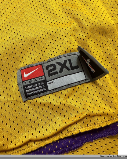 2000s Kobe Bryant LA Lakers Player-Worn Reversible Practice Jersey