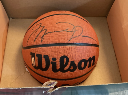 Have one to sell? Sell one like this Sell something else  Share MICHAEL JORDAN Signed WILSON JET Basketball UDA bag Upper Deck