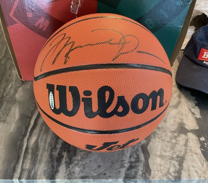 Have one to sell? Sell one like this Sell something else  Share MICHAEL JORDAN Signed WILSON JET Basketball UDA bag Upper Deck