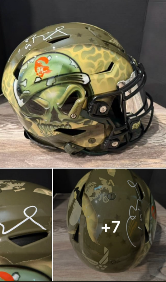 Tom Brady Signed Custom Painted Helmet