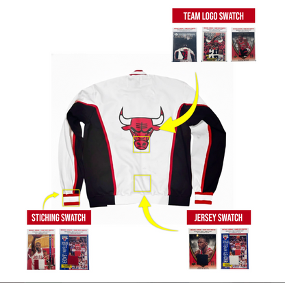 Michael Jordan 1990-91 Chicago Bulls Championship Game Worn Jacket Swatch Mystery Box