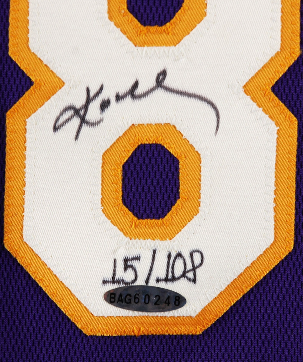 Kobe Bryant Signed Jersey Uniform w/ Shorts Authentic Lakers NBA Finals Patch – UDA LE /108 and JSA LOA Authentic Pro Cut