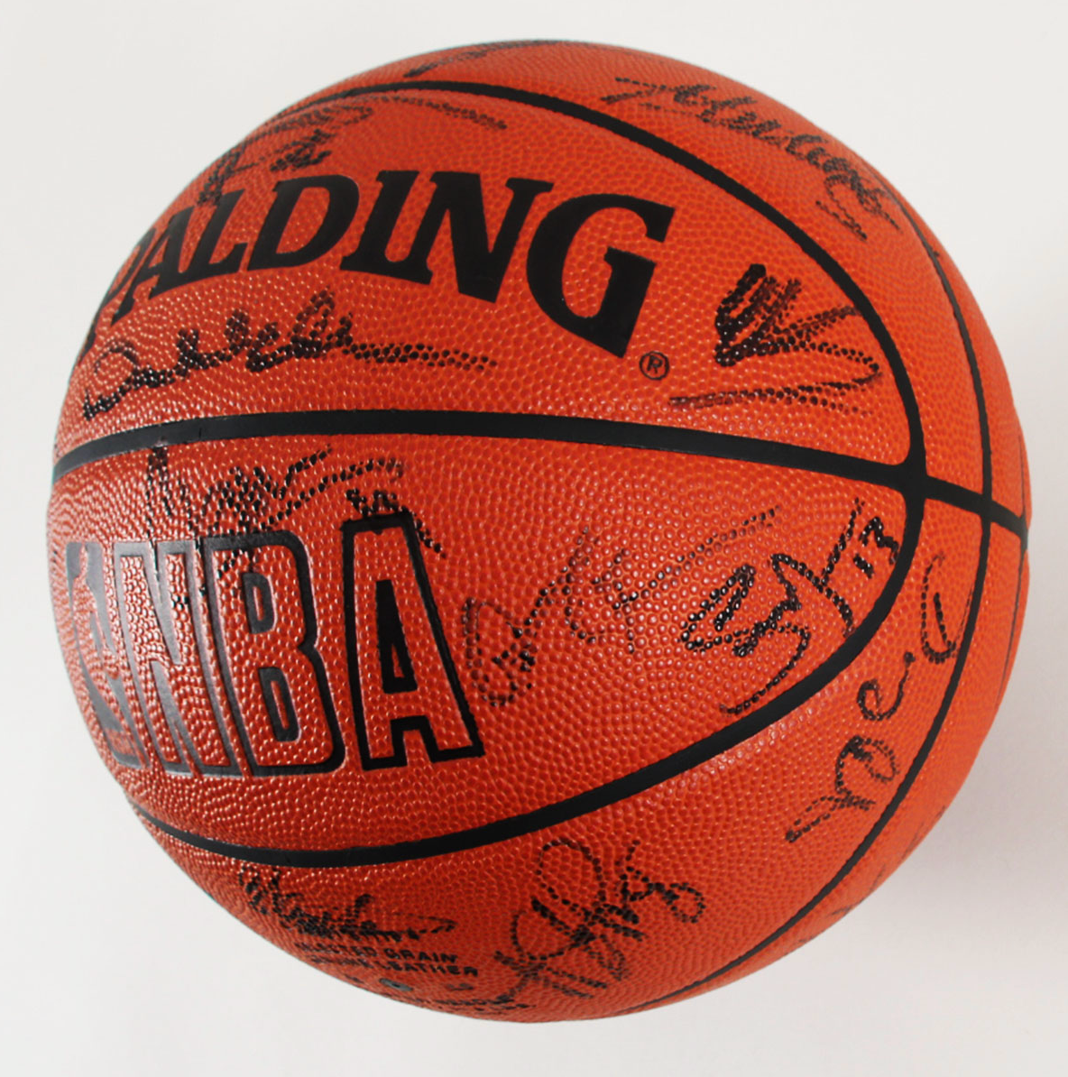 2002 NBA All Star Team-Signed Basketball Jordan, Kobe, Duncan COA JSA Full Letter