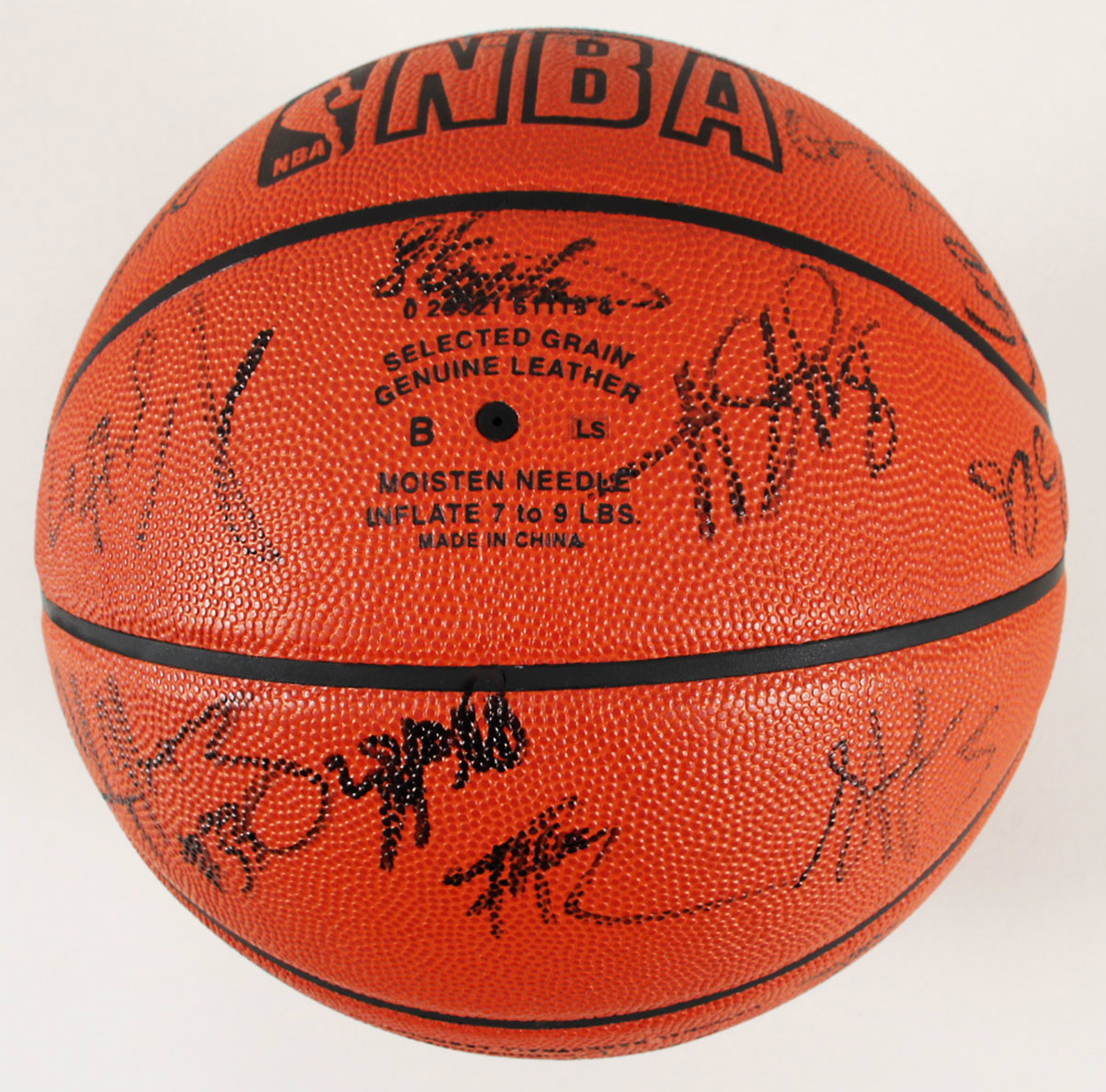 2002 NBA All Star Team-Signed Basketball Jordan, Kobe, Duncan COA JSA Full Letter