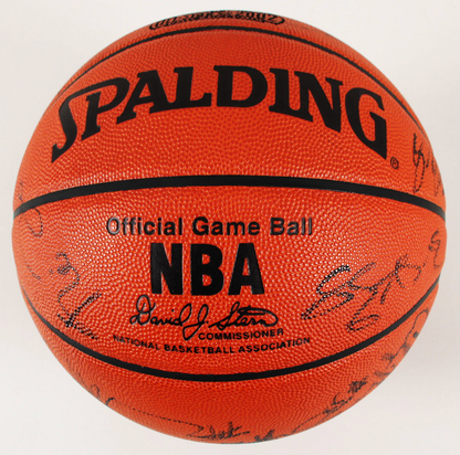 2002 NBA All Star Team-Signed Basketball Jordan, Kobe, Duncan COA JSA Full Letter