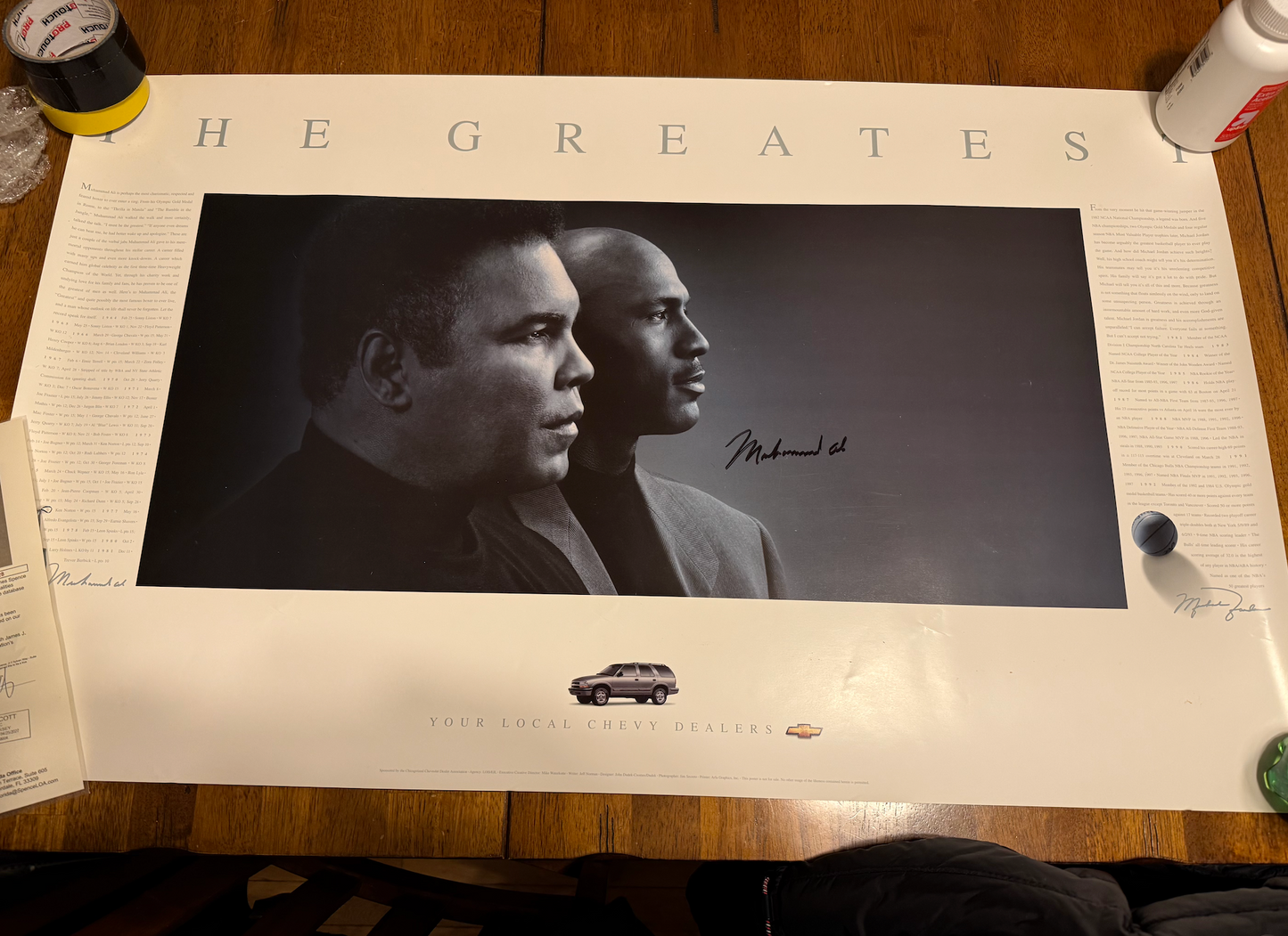 Ali Signed Poster