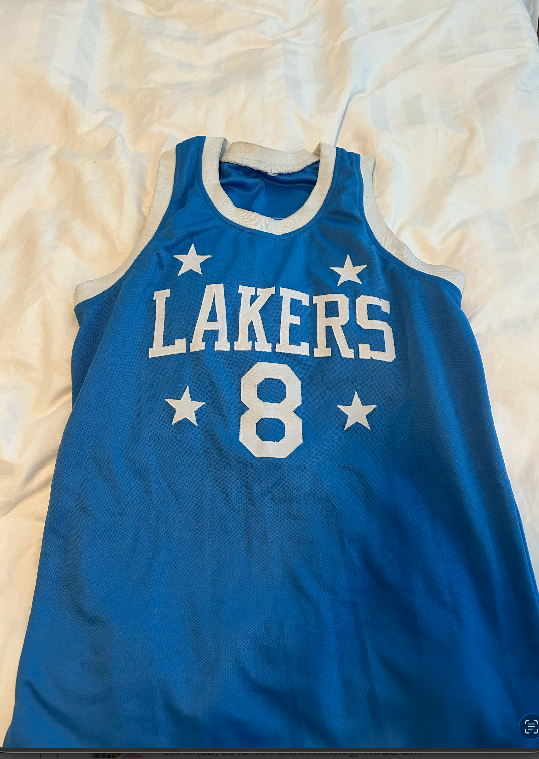 Kobe Bryant Signed Jersey Blue Lakers PSA LOA