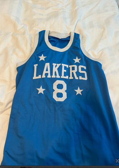 Kobe Bryant Signed Jersey Blue Lakers PSA LOA