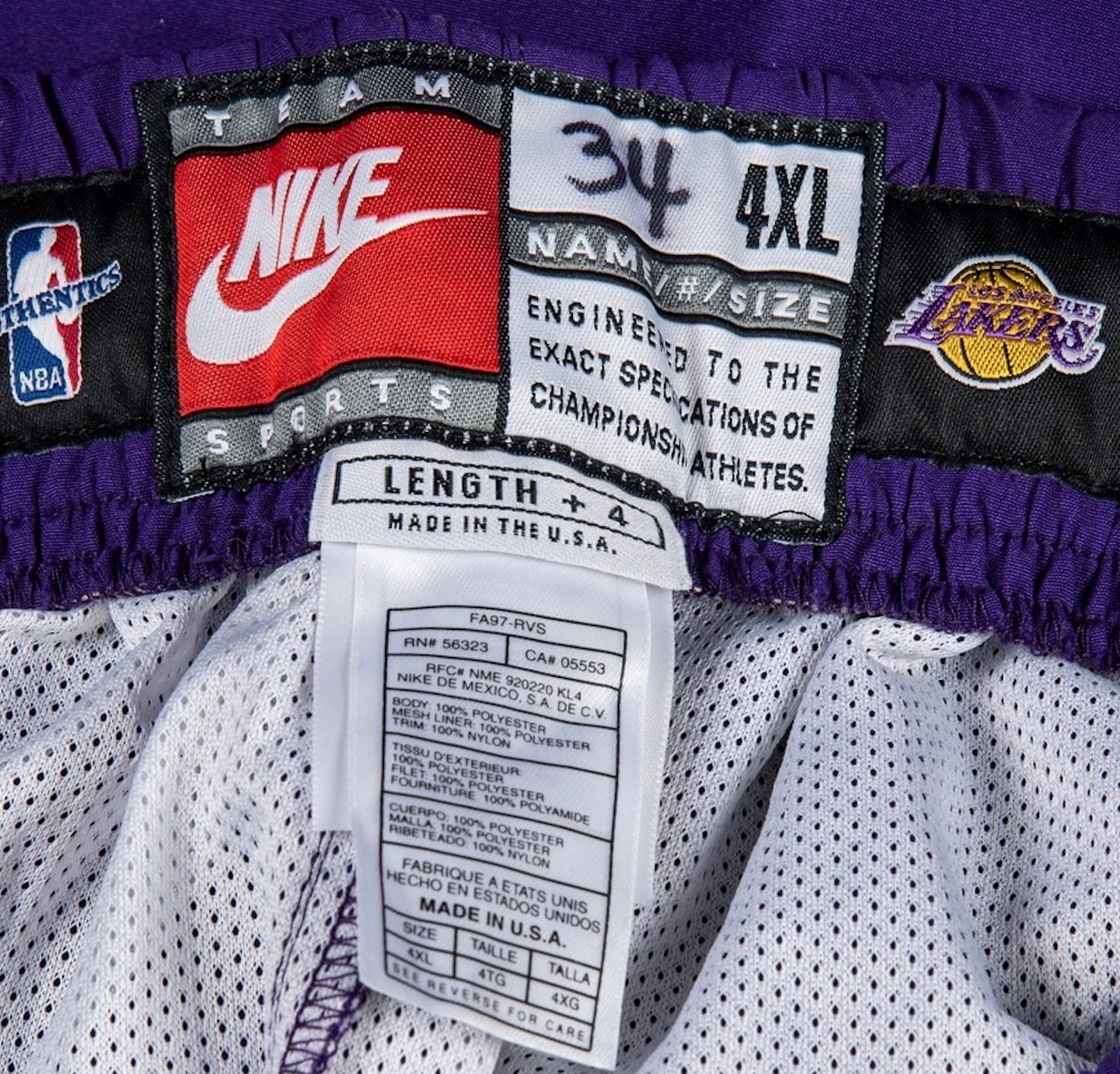 Shaquille O'Neal Game worn Pants Mears