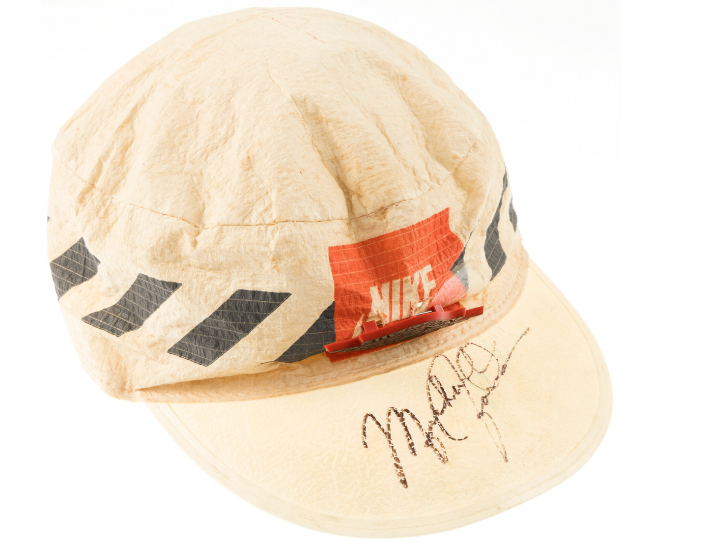 Michael Jordan Signed 1980s Nike Hat Vintgage Signature