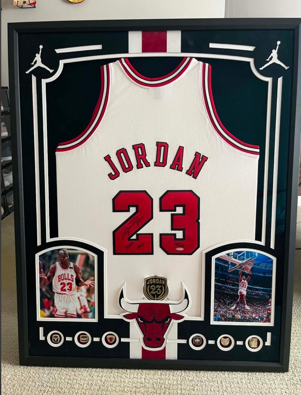 Michael Jordan Signed Jersey Inscribed 2009 HOF LE /123 Custom Framed UDA