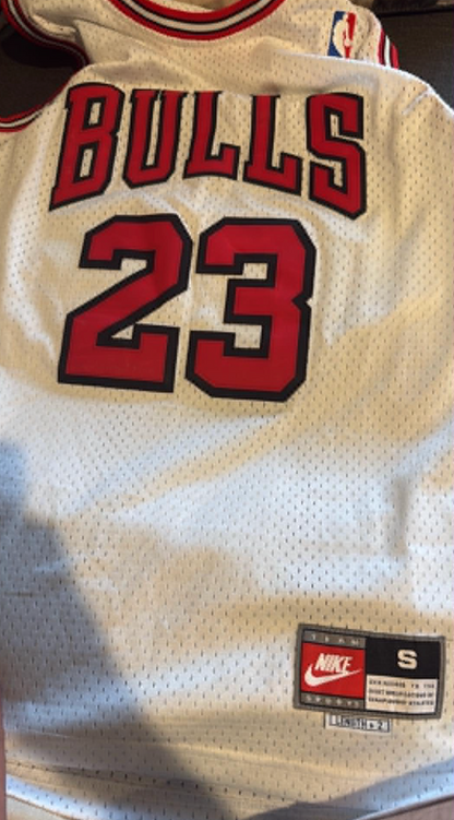 Michael Jordan Signed White Bulls Jersey UDA