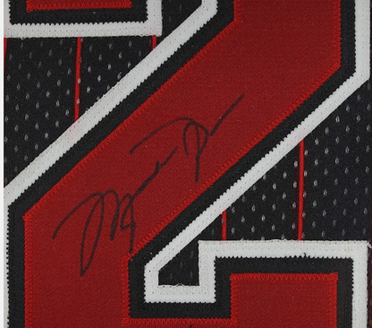 Michael Jordan Signed Authentic Pro Cut Pinstripe Custom Framed UDA