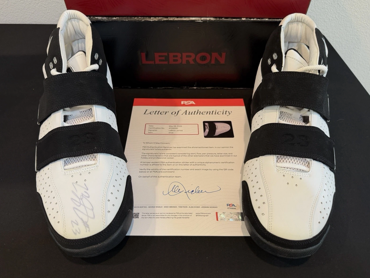 Have one to sell? Sell one like this Sell something else  Share LeBron James Signed Game Issued Nike Zoom PE Sample Size 16 Shoes PSA COA 1/1