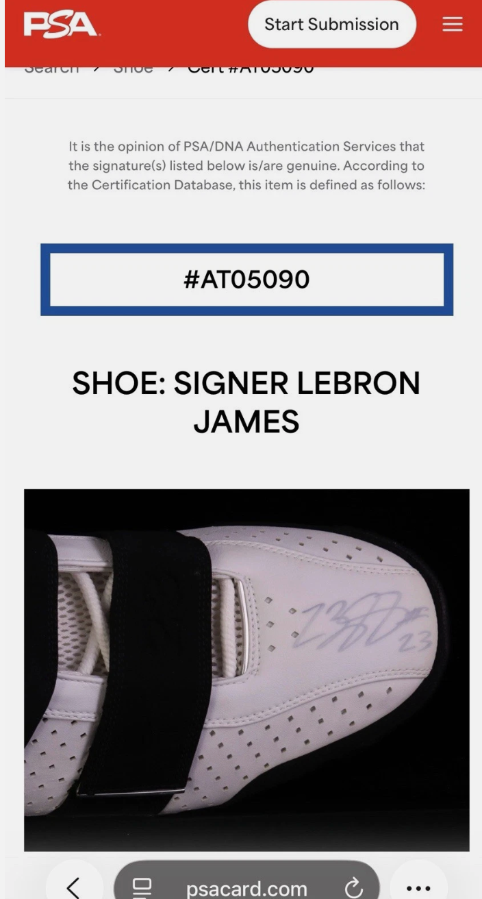 Have one to sell? Sell one like this Sell something else  Share LeBron James Signed Game Issued Nike Zoom PE Sample Size 16 Shoes PSA COA 1/1
