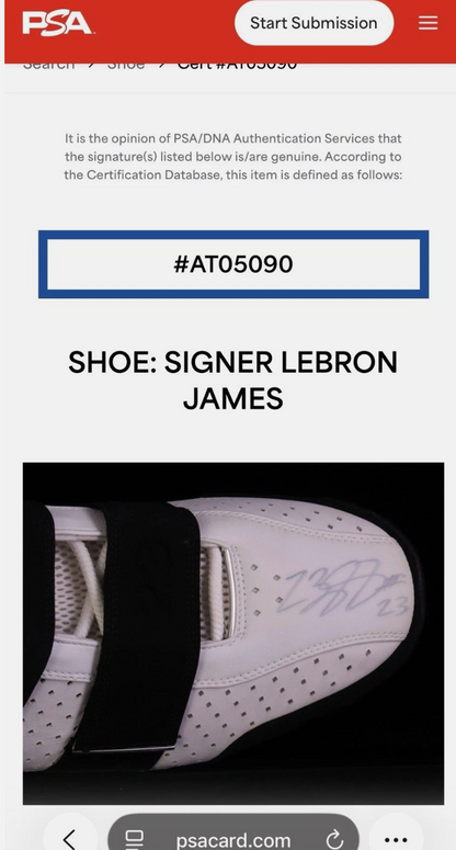 Have one to sell? Sell one like this Sell something else  Share LeBron James Signed Game Issued Nike Zoom PE Sample Size 16 Shoes PSA COA 1/1