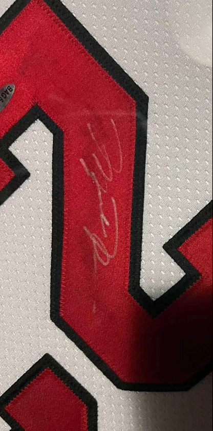 Michael Jordan Signed Jersey Custom Framed UDA Silver Sig With COA Card
