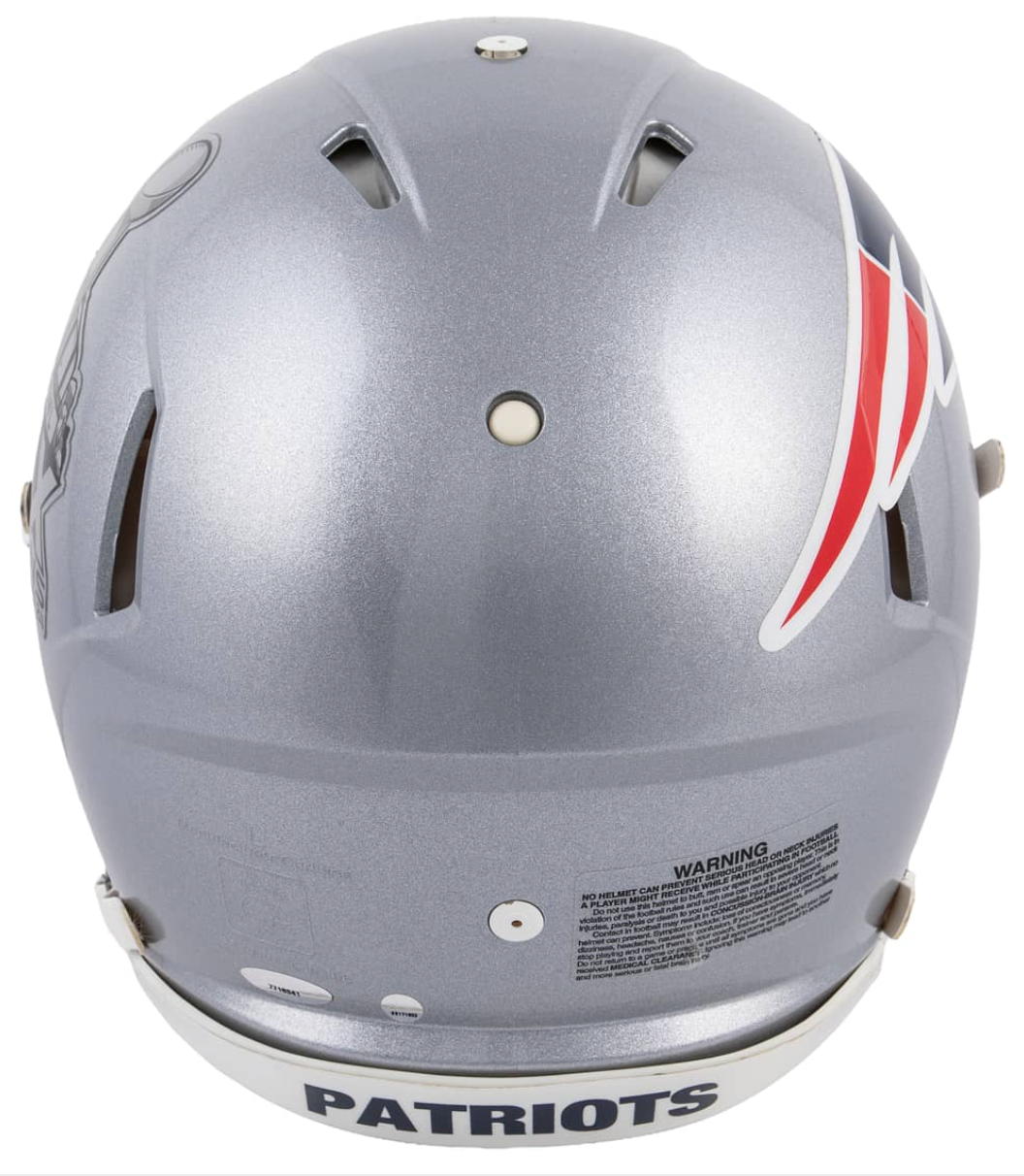 Tom Brady Signed, Inscribed New England Patriots Custom Super Bowl 49 SpeedFlex Helmet - JSA LOA