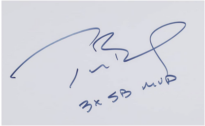 Tom Brady Single-Signed, Inscribed "3x SB MVP," Framed Display LE (#03/10) - 54 x 34 - Steiner, JSA LOA
