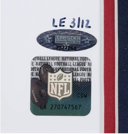 Tom Brady Single-Signed, Inscribed "3x SB MVP," Framed Display LE (#03/10) - 54 x 34 - Steiner, JSA LOA