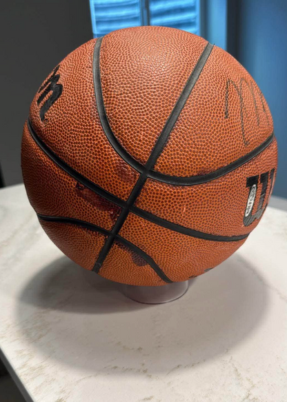 Michael Jordan Signed Basketball UDA GOAT (damadged)