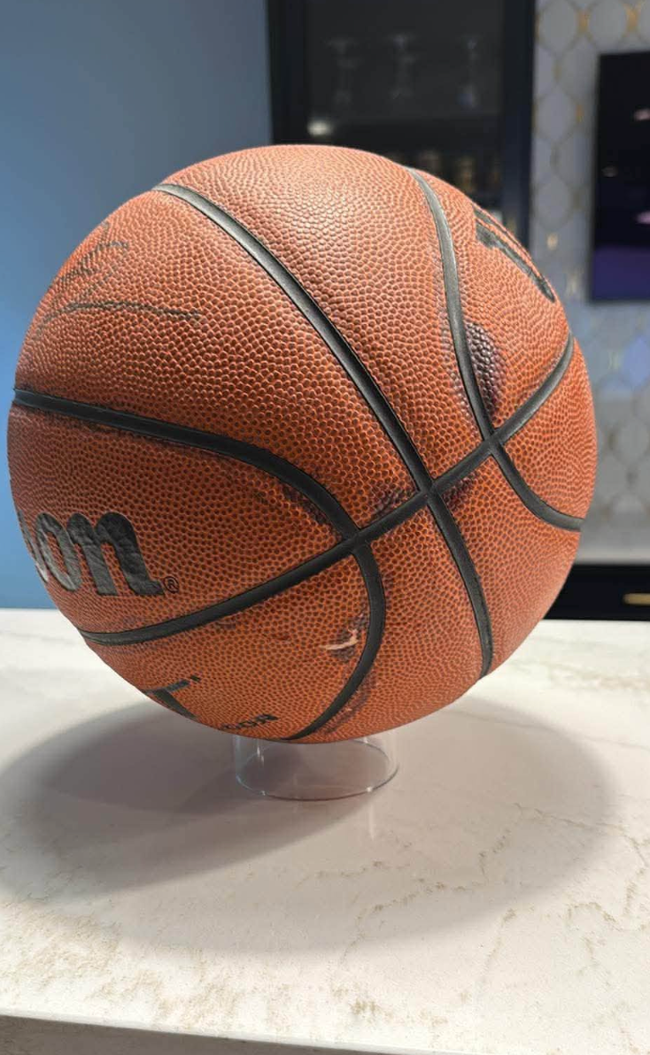 Michael Jordan Signed Basketball UDA GOAT (damadged)