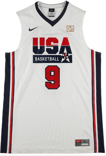 Michael Jordan Signed, Inscribed Team USA Basketball Jersey - JSA LOA