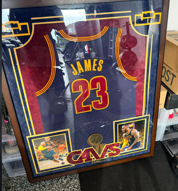 Lebron James Signed Cavs Jersey Custom Framed UDA