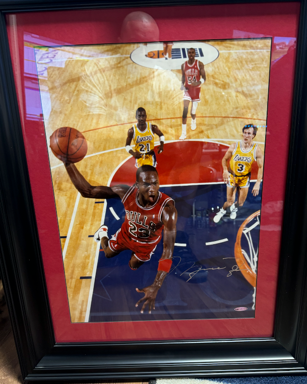 Michael Jordan Signed 16x20 Framed UDA