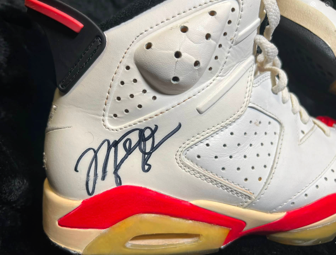 Michael Jordan Dual Signed  Air Jordan VI pair GOAT LOA's Original