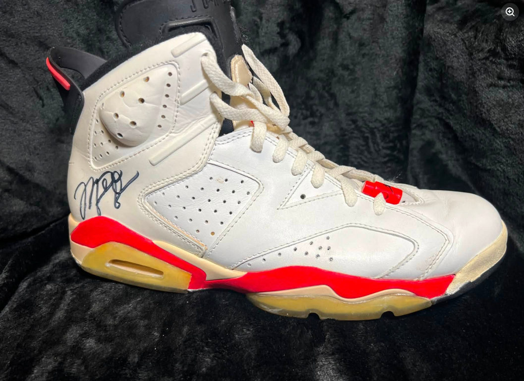 Michael Jordan Dual Signed  Air Jordan VI pair GOAT LOA's Original