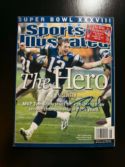 Tom Brady Signed Sports Illustrated Magazine Tristar ( FILL IN)